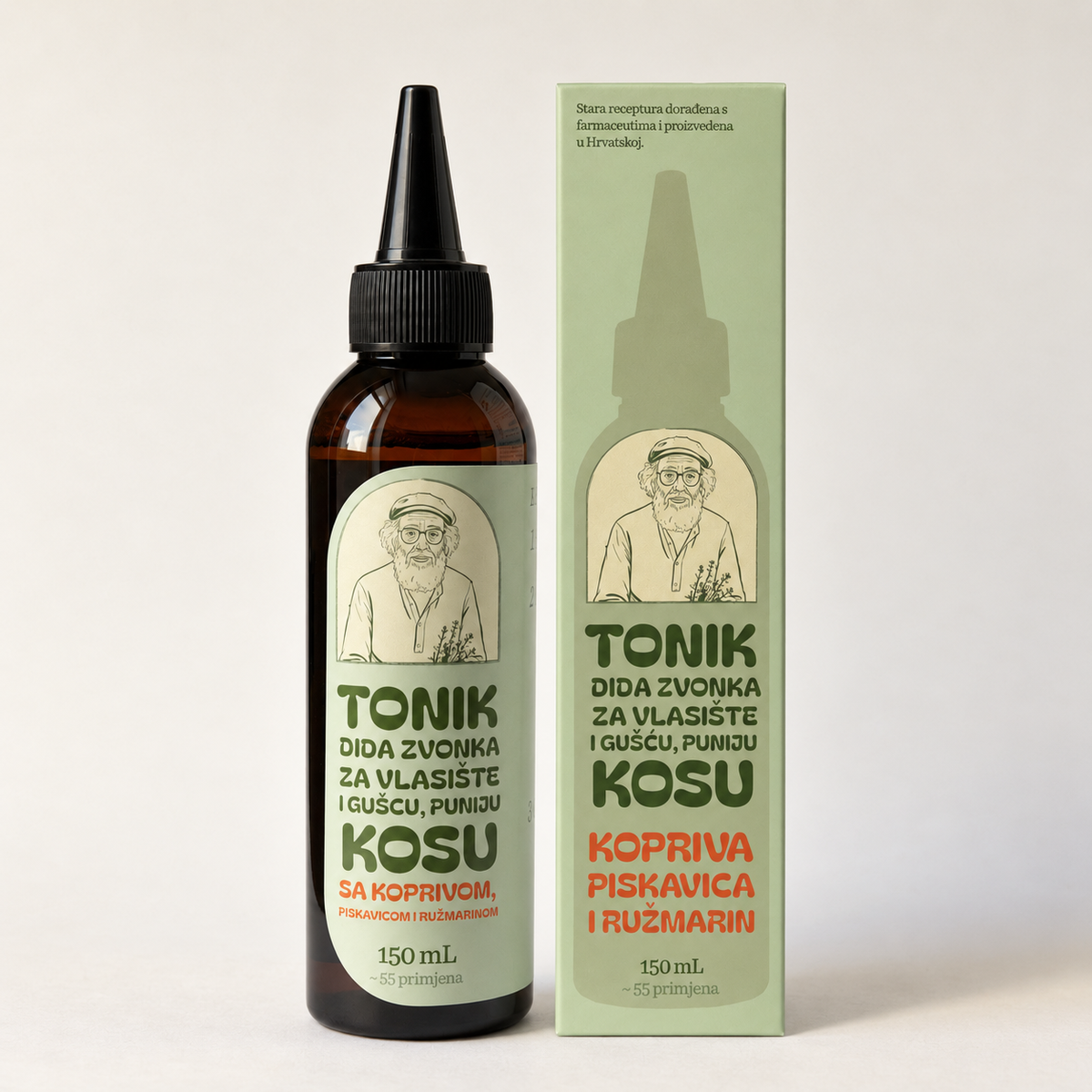 Didin Tonik Za Kosu od Piskavice, Koprive i Ružmarina 150 mL